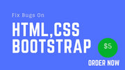 I will fix html css bootstrap issues